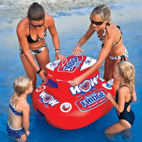 WOW Watersports Float Fridge 30 Can Capacity Inflatable Cooler